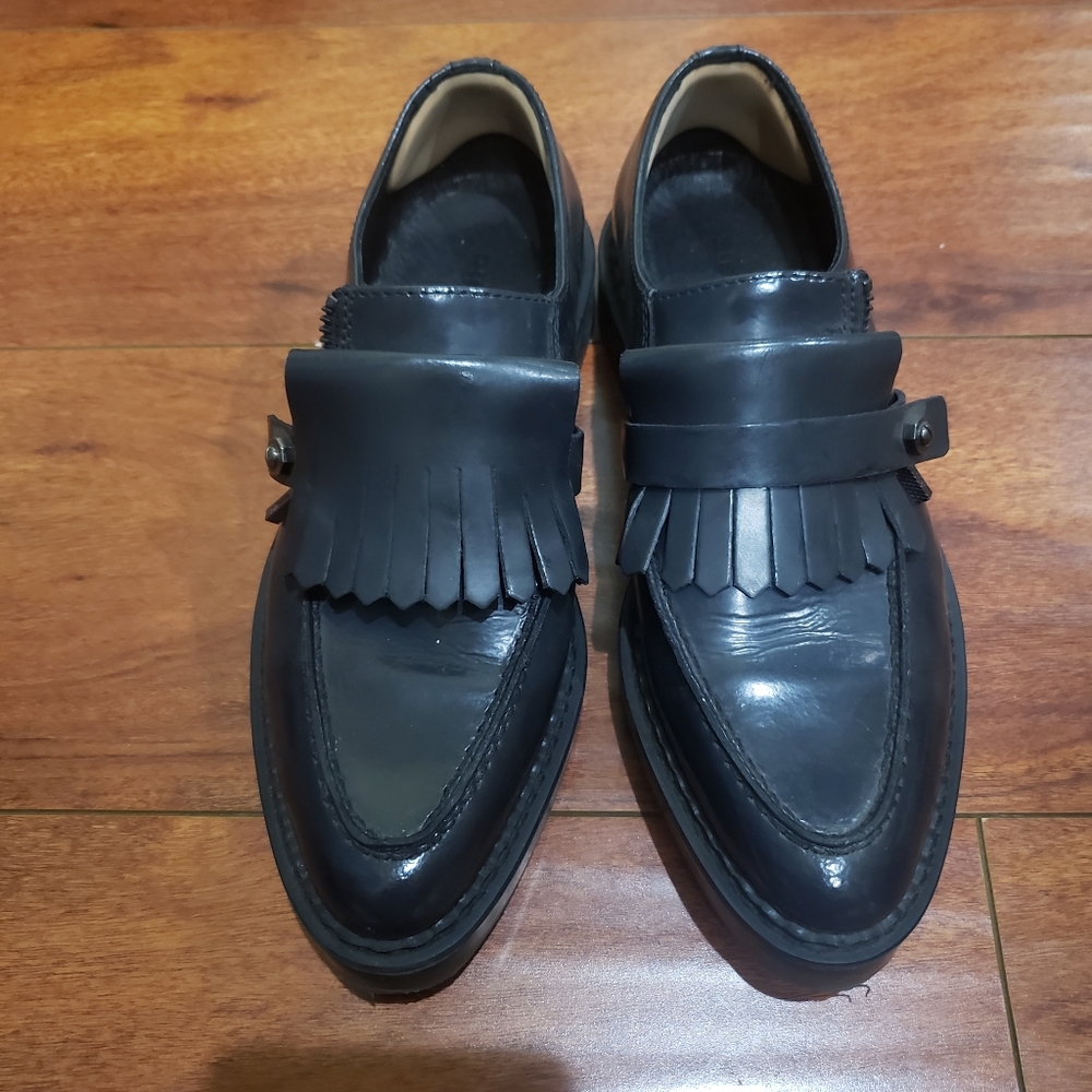Diesel Black Loafers Slip-on Dress Shoes